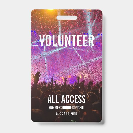 カスタムコンサートのバッジ バッジ (正面)