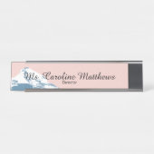 カスタムコンテンポラリーモダン山 デスクネームプレート (正面)