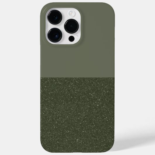 カスタムコントラストモスグリーンiPhone 14 Pro Maxケース Case-Mate iPhoneケース (裏面)
