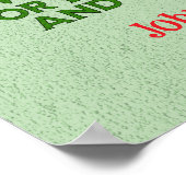 カスタムコージークリスマスコテージファミリーサイン ポスター (角)