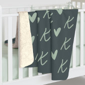 カスタムコージーモノグラムブランケット、女性のための暖かいギフト シェルパブランケット