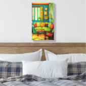 カスタムコージーリビングルーム絵画シーン キャンバスプリント (インサイチュ (寝室))