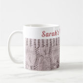 カスタムコージー冬 |ハグ&ホットココア コーヒーマグカップ (左)