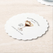 カスタムコースター30th誕生日エスプレッソ・マルティーニ ペーパーコースター (アングル)