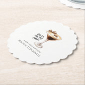 カスタムコースター30th誕生日エスプレッソ・マルティーニ ペーパーコースター (アングル)