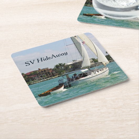 カスタムコースター！ スクエアペーパーコースター (アングル)