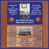 カスタムコーチとバスケットボールのシニア・ナイト・ギフト、 フリースブランケット