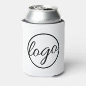 カスタムコーヒーショップレストランビジネスロゴ 缶クーラー (缶裏面)
