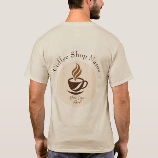 カスタムコーヒーショップ従業員Tシャツ – オーダーメイド Tシャツ