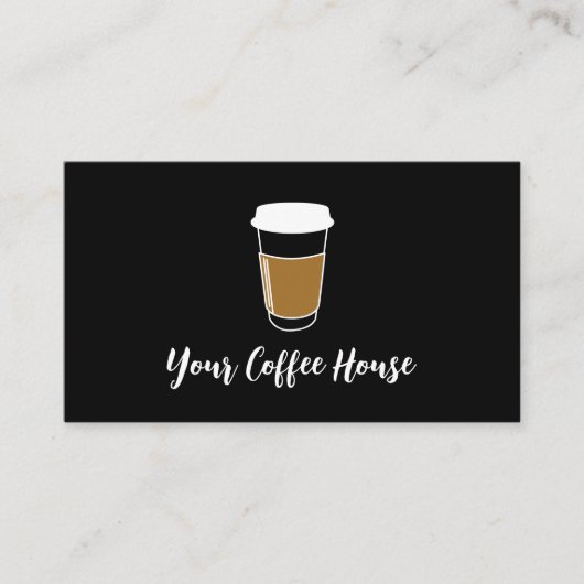 カスタムコーヒーハウス名スタンプロイヤリティカード ロイヤリティカード (正面)