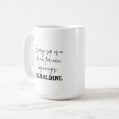 カスタムコーヒーマグモダンデザイン コーヒーマグカップ (正面左)