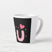 「カスタムコーヒーマグ | 一口飲みに最適» カフェラテマグ (右アングル)