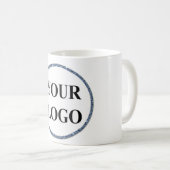 カスタムコーヒーマパーソナライズされたグCupロゴ写真の追加 コーヒーマグカップ (正面右)