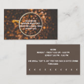 カスタムコーヒー豆コーヒーショップパンチと 名刺 (正面/裏面)