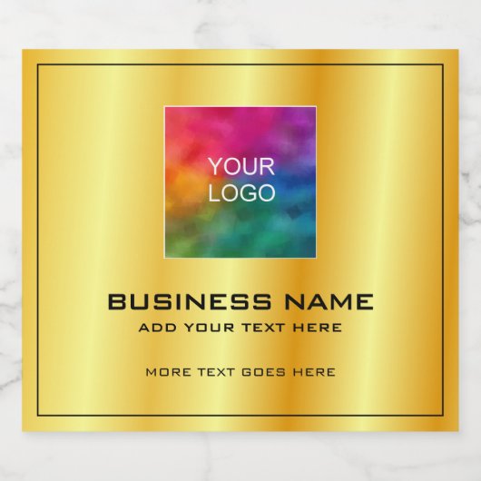 カスタムコーポレートビジネスロゴはこちらモダンエレガント ビールラベル (シングルラベル)