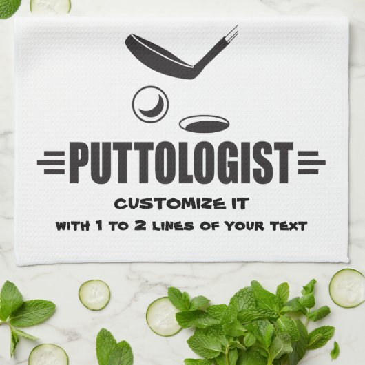 カスタムゴおもしろいルフ キッチンタオル (折り畳み)