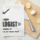 カスタムゴおもしろいルフ キッチンタオル (四つ折り)