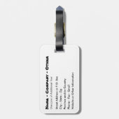 カスタムゴおもしろいルフ ラゲッジタグ (裏面縦)