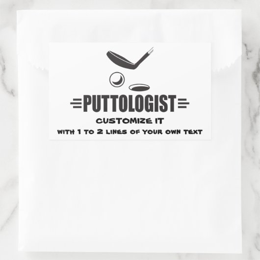 カスタムゴおもしろいルフ 長方形シール (バッグ)