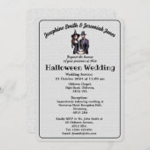 カスタムゴシックウィッチ&ワーロックハロウェディング 招待状 (正面/裏面)