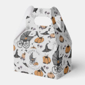 カスタムゴシックビクトリアンベビーキャリッジのハロウィーン フェイバーボックス (正面サイド)