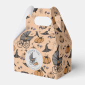 カスタムゴシックビクトリアンベビーキャリッジのハロウィーン フェイバーボックス (正面サイド)