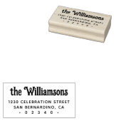 カスタムゴシックレトロタイポグラフィファミリ名 ラバースタンプ (押印)