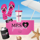 カスタムゴシック代替の花嫁の新婚ギフト 缶クーラー