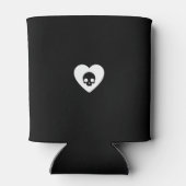 カスタムゴシック代替の花嫁の新婚ギフト 缶クーラー (裏面)