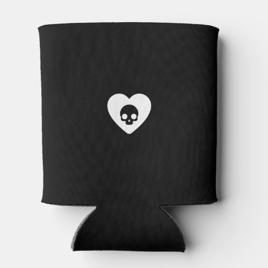 カスタムゴシック代替の花嫁の新婚ギフト 缶クーラー (裏面)