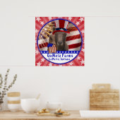 カスタムゴメス農園愛国的ヤギのポスター ポスター (キッチン)