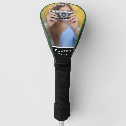 カスタムゴルフのヘッドカバーパーソナライズされた – 写真ギフト ゴルフヘッドカバー (正面)