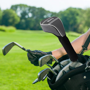 カスタムゴルファーモダンスポーツモノグラムトレンディーグレー ゴルフヘッドカバー