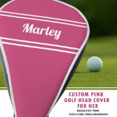 カスタムゴルファーモダンプモノグラムのルガーリーク ゴルフヘッドカバー