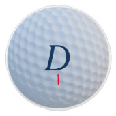 カスタムゴルファーモノグラムゴルフボールキャビネットノブ セラミックノブ (正面)