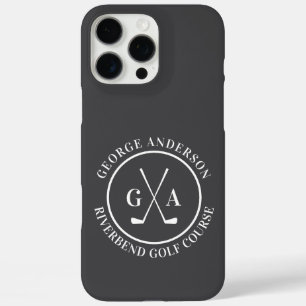 カスタムゴルフクラブヘッドカバー オリジナルモノグラム iPhone 16 PRO MAXケース