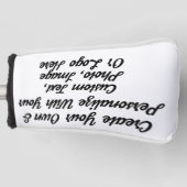 カスタムゴルフクラブヘパーソナライズされたッドカバー ゴルフヘッドカバー (正面)