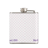 カスタムゴルフクラブレディースリーグビニールフラ包まれたスコ フラスク (裏面)