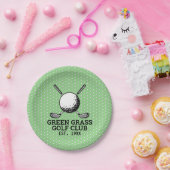 カスタムゴルフクラブロゴデザイン ペーパープレート (パーティー)