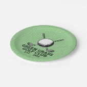 カスタムゴルフクラブロゴデザイン ペーパープレート (アングル)