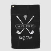 カスタムゴルフクラブロゴ ゴルフタオル (正面)