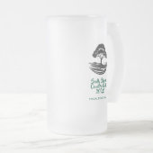 カスタムゴルフクラブロゴ フロストグラスビールジョッキ (正面右)