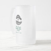 カスタムゴルフクラブロゴ フロストグラスビールジョッキ (正面左)