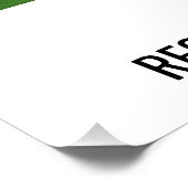 カスタムゴルフコラージュとモノグラムデザイン ポスター (コーナー)