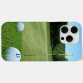 カスタムゴルフコースフォトゴルファーMonogram Fairway Case-Mate iPhoneケース (裏面 (横))