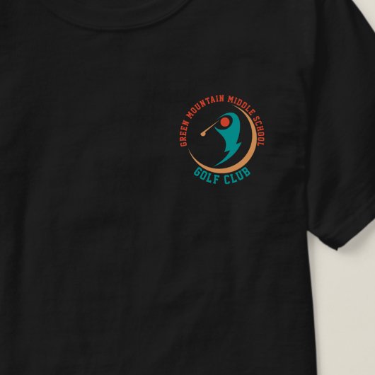 カスタムゴルフスクールクラブリーグ名番号 Tシャツ