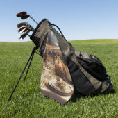 カスタムゴルフタオル | おもしろい&パーソナライズされたデザイン ゴルフタオル (グリーン)