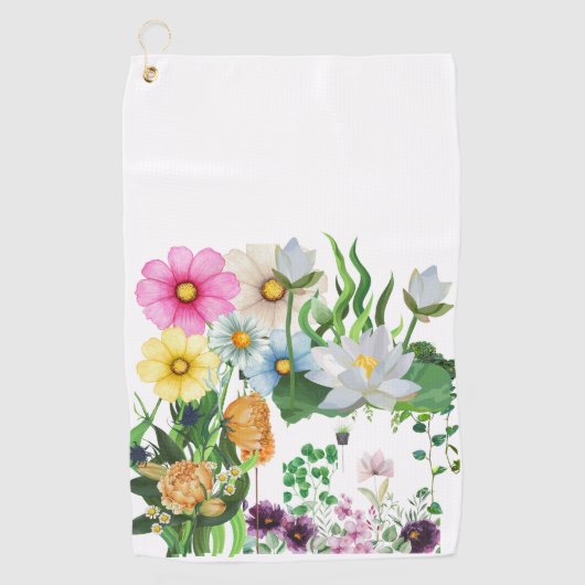 カスタムゴルフタオル |ゴルフパーソナライズされたギフト ゴルフタオル (正面)