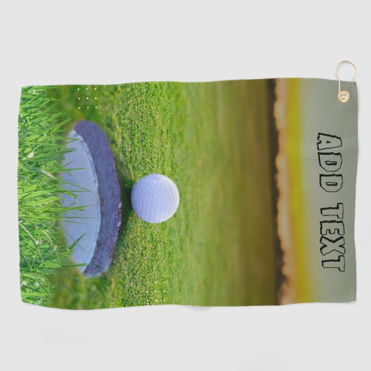 カスタムゴルフタオル：究極のゴルフアクセサリー ゴルフタオル (横)