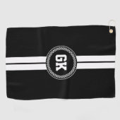 カスタムゴルフタストライプオルパーソナライズされたゴルフギフト ゴルフタオル (横)